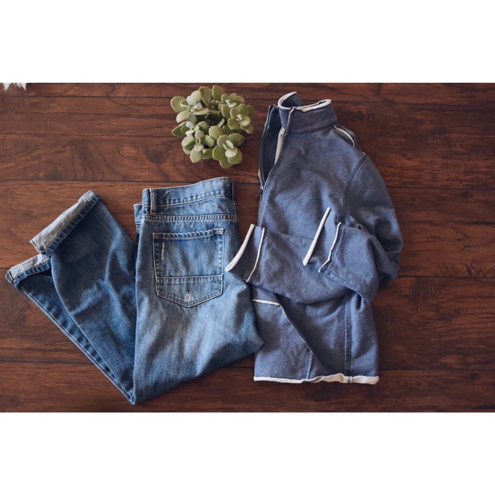 🌸Blue gap sweatshirt jacket